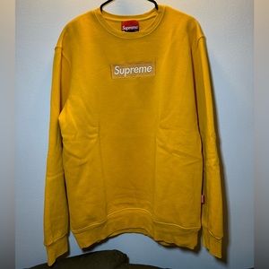 Supreme yellow sweatshirt